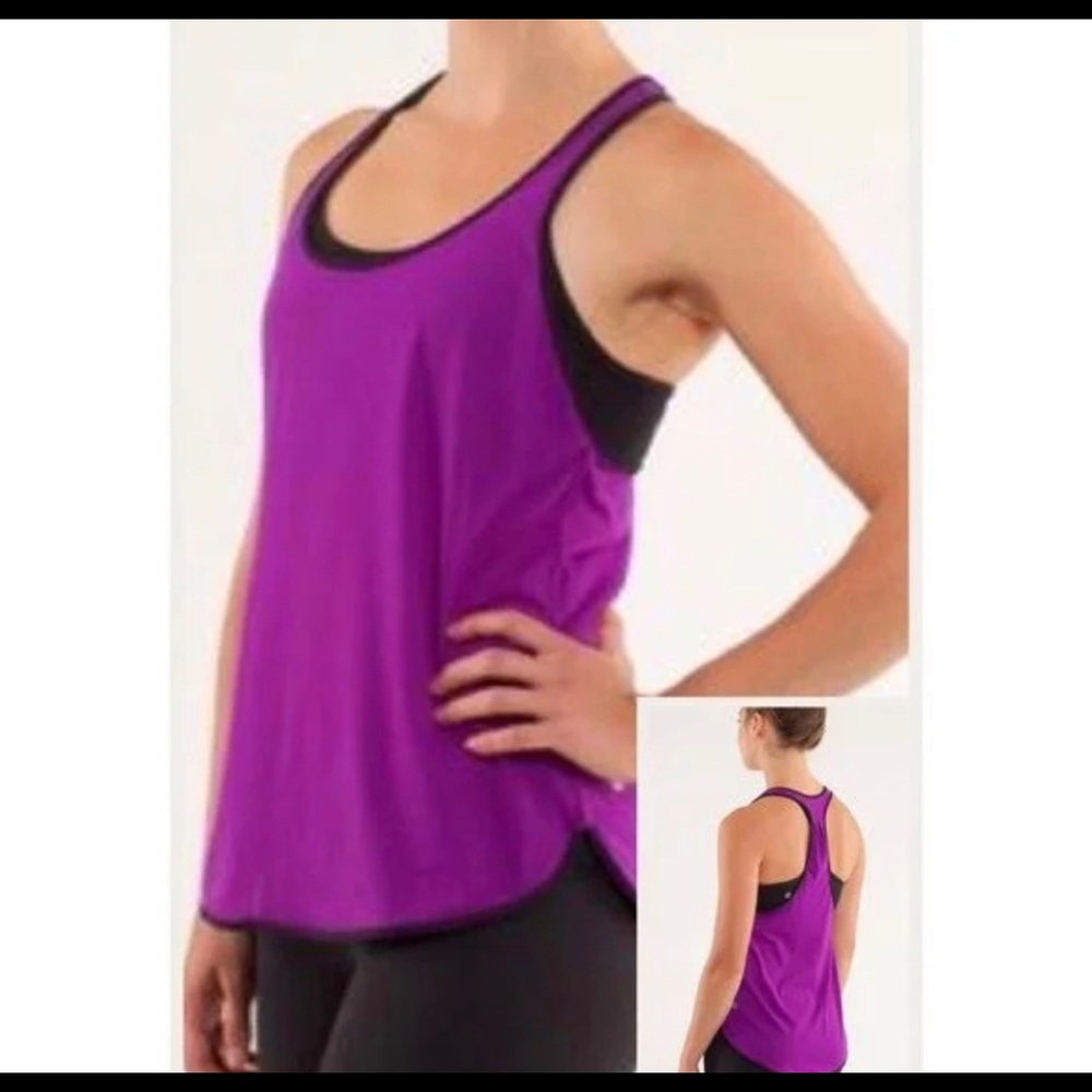 LULULEMON 105 SINGLET PURPLE